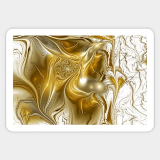 Golden marble Sticker